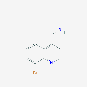 molecular formula C11H11BrN2 B1394160 1-(8-溴喹啉-4-基)-N-甲基甲胺 CAS No. 1190322-58-7