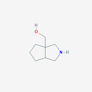 molecular formula C8H15NO B1394162 （八氢环戊[c]吡咯-3a-基）甲醇 CAS No. 444193-01-5