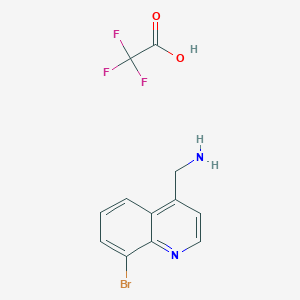 molecular formula C12H10BrF3N2O2 B1394166 (8-溴喹啉-4-基)甲胺 2,2,2-三氟乙酸盐 CAS No. 1190320-18-3