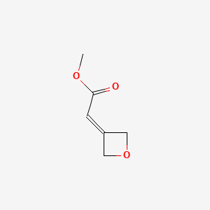 B1394171 Methyl 2-(oxetan-3-ylidene)acetate CAS No. 1105665-34-6