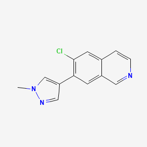 6-Chloro-7-(1-methyl-1H-pyrazol-4-yl)isoquinoline