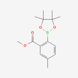B1394173 Methyl 5-methyl-2-(4,4,5,5-tetramethyl-1,3,2-dioxaborolan-2-yl)benzoate CAS No. 1088994-18-6