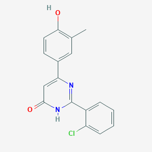 2-(2-Chlorophenyl)-6-(4-hydroxy-3-methylphenyl)pyrimidin-4(3h)-one