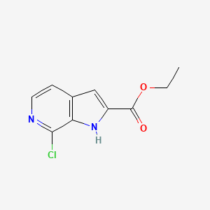 molecular formula C10H9ClN2O2 B1394176 7-氯-1H-吡咯并[2,3-c]吡啶-2-甲酸乙酯 CAS No. 867034-10-4