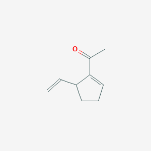 B13941806 1-(5-Ethenylcyclopent-1-en-1-yl)ethan-1-one CAS No. 597579-43-6