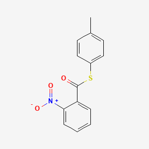 molecular formula C14H11NO3S B13941812 S-(4-methylphenyl) 2-nitrobenzenecarbothioate 