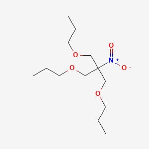 molecular formula C13H27NO5 B13941816 Methane, tris(propoxymethyl)nitro- CAS No. 63869-37-4