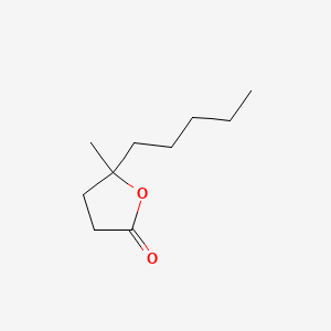 molecular formula C10H18O2 B13941820 Dihydro-5-methyl-5-pentylfuran-2(3H)-one CAS No. 52908-82-4