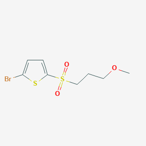 molecular formula C8H11BrO3S2 B1394185 2-溴-5-(3-甲氧基丙基磺酰基)噻吩 CAS No. 1379334-94-7