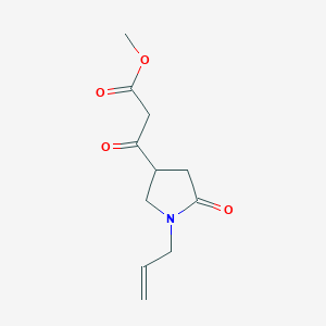 B1394197 3-(1-Allyl-5-oxo-pyrrolidin-3-yl)-3-oxo-propionic acid methyl ester CAS No. 1229623-60-2