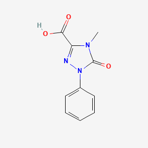 molecular formula C10H9N3O3 B1394203 4-甲基-5-氧代-1-苯基-4,5-二氢-1H-1,2,4-三唑-3-羧酸 CAS No. 1368893-06-4