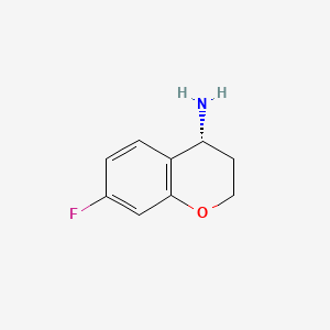 molecular formula C9H10FNO B1394212 (R)-7-氟色满-4-胺 CAS No. 911826-11-4