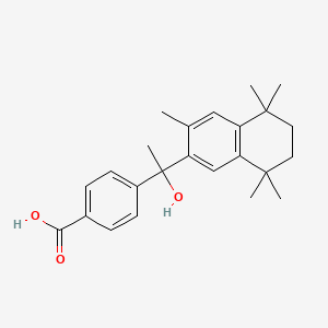 molecular formula C24H30O3 B1394213 4-(1-羟基-1-(3,5,5,8,8-五甲基-5,6,7,8-四氢萘-2-基)乙基)苯甲酸 CAS No. 852524-20-0