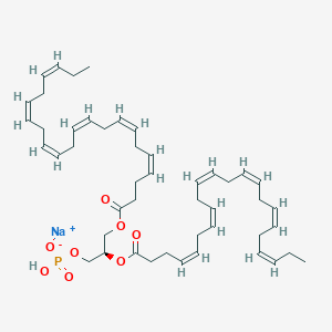 molecular formula C47H68NaO8P B1394216 Sodium (2R)-2,3-bis{[(4Z,7Z,10Z,13Z,16Z,19Z)-docosa-4,7,10,13,16,19-hexaenoyl]oxy}propyl hydrogen phosphate CAS No. 474943-34-5