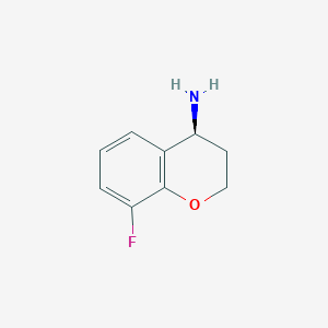 molecular formula C9H10FNO B1394225 (S)-8-fluorochroman-4-amine CAS No. 1003887-62-4