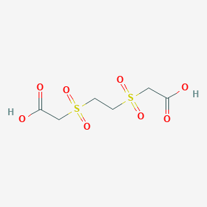 molecular formula C6H10O8S2 B13942251 2-[2-(Carboxymethylsulfonyl)ethylsulfonyl]acetic acid CAS No. 63512-47-0