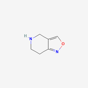molecular formula C6H8N2O B1394226 4,5,6,7-Tetrahydroisoxazolo[4,3-c]pyridine CAS No. 1000303-67-2