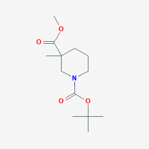 B1394227 1-tert-Butyl 3-methyl 3-methylpiperidine-1,3-dicarboxylate CAS No. 888952-55-4