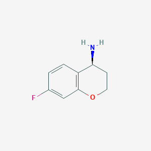 molecular formula C9H10FNO B1394234 (S)-7-氟色满-4-胺 CAS No. 1018978-91-0