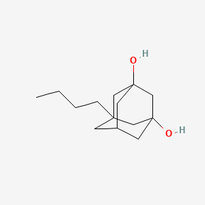 molecular formula C14H24O2 B13942359 5-Butyltricyclo[3.3.1.1~3,7~]decane-1,3-diol CAS No. 815642-48-9