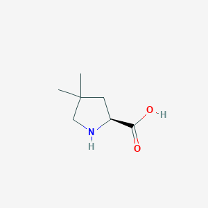 B1394239 (S)-4,4-dimethylpyrrolidine-2-carboxylic acid CAS No. 891183-50-9