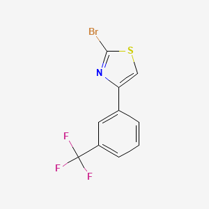 molecular formula C10H5BrF3NS B1394241 2-溴-4-(3-(三氟甲基)苯基)噻唑 CAS No. 887625-72-1