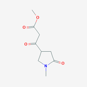 B1394248 Methyl 3-(1-methyl-5-oxopyrrolidin-3-yl)-3-oxopropanoate CAS No. 1083282-29-4