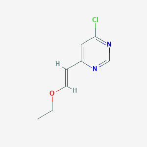 molecular formula C8H9ClN2O B13942486 (E)-4-Chloro-6-(2-ethoxyvinyl)pyrimidine 