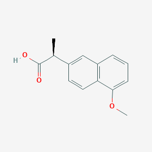 molecular formula C14H14O3 B139425 (2S)-2-(5-甲氧基萘-2-基)丙酸 CAS No. 60424-17-1