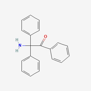 molecular formula C20H17NO B13942551 Ethanone, 2-amino-1,2,2-triphenyl- CAS No. 56140-60-4