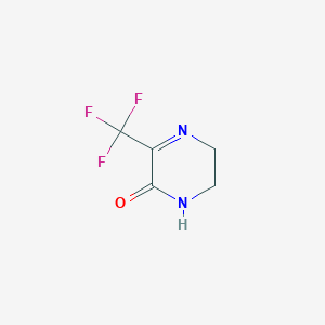 molecular formula C5H5F3N2O B1394259 3-(三氟甲基)-5,6-二氢吡嗪-2-醇 CAS No. 1225378-30-2