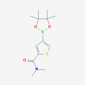 molecular formula C13H20BNO3S B13942592 N,N-Dimethyl-4-(4,4,5,5-tetramethyl-1,3,2-dioxaborolan-2-yl)thiophene-2-carboxamide 