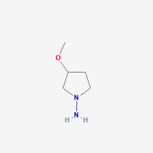 molecular formula C5H12N2O B1394260 3-甲氧基吡咯烷-1-胺 CAS No. 887591-13-1