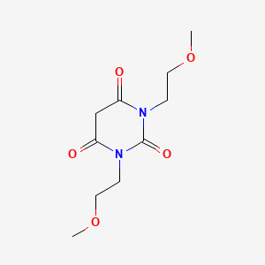 molecular formula C10H16N2O5 B13942605 2,4,6(1H,3H,5H)-Pyrimidinetrione, 1,3-bis(2-methoxyethyl)- CAS No. 63149-08-6