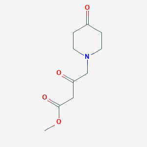 molecular formula C10H15NO4 B1394262 3-氧代-4-(4-氧代哌啶-1-基)丁酸甲酯 CAS No. 1229623-75-9