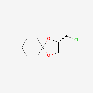 molecular formula C9H15ClO2 B1394263 (S)-2-(氯甲基)-1,4-二氧杂螺[4.5]癸烷 CAS No. 1098589-87-7