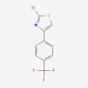 B1394264 2-Bromo-4-(4-(trifluoromethyl)phenyl)thiazole CAS No. 886367-52-8