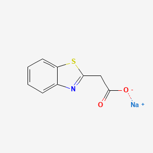 molecular formula C9H6NNaO2S B1394267 2-(1,3-苯并噻唑-2-基)乙酸钠 CAS No. 796883-68-6