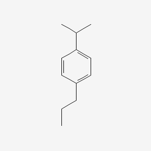 molecular formula C12H18 B13942763 Benzene, 1-(1-methylethyl)-4-propyl CAS No. 22975-62-8