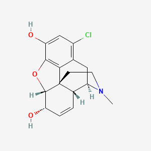 B13942795 (4R,4aR,7S,7aR,12bS)-11-chloro-3-methyl-2,4,4a,7,7a,13-hexahydro-1H-4,12-methanobenzofuro[3,2-e]isoquinoline-7,9-diol CAS No. 63690-31-3