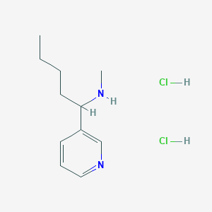 molecular formula C11H20Cl2N2 B1394281 N-Methyl-1-(3-pyridinyl)-1-pentanamine dihydrochloride CAS No. 1269379-32-9