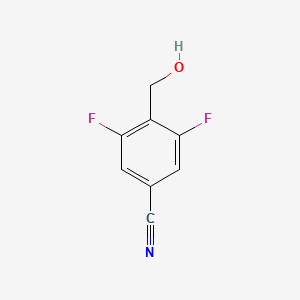 molecular formula C8H5F2NO B1394285 3,5-二氟-4-(羟甲基)苯甲腈 CAS No. 228421-83-8