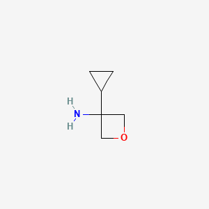 molecular formula C6H11NO B13942879 3-Cyclopropyloxetan-3-amine 