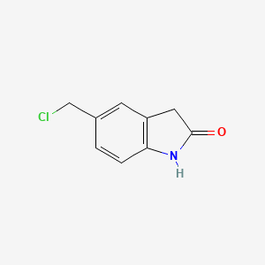 molecular formula C9H8ClNO B13943009 5-(chloromethyl)-1,3-dihydro-2H-indole-2-one 