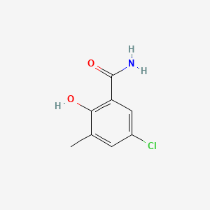 Benzamide, 5-chloro-2-hydroxy-3-methyl-