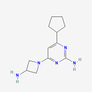 4-(3-Amino-azetidin-1-yl)-6-cyclopentyl-pyrimidin-2-ylamine