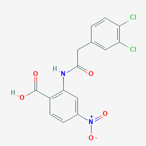 2-[2-(3,4-Dichlorophenyl)acetamido]-4-nitrobenzoic acid