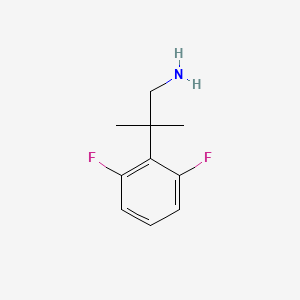 molecular formula C10H13F2N B1394306 2-(2,6-二氟苯基)-2-甲基丙-1-胺 CAS No. 1216581-83-7