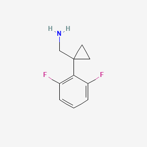 molecular formula C10H11F2N B1394307 1-(2,6-二氟苯基)环丙基甲胺 CAS No. 1216908-25-6