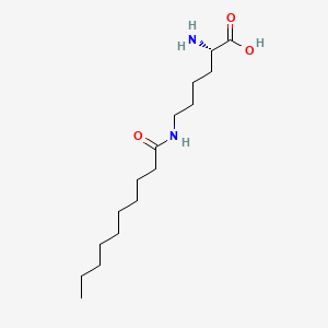 molecular formula C16H32N2O3 B13943081 N6-(1-Oxodecyl)-L-lysine CAS No. 59766-99-3